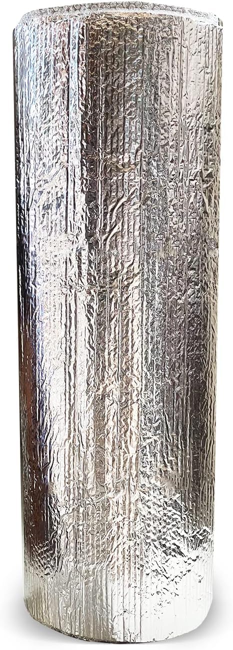 Isolant thermique réfléchissant en aluminium et bulles 1 x 10 m (10 m²)