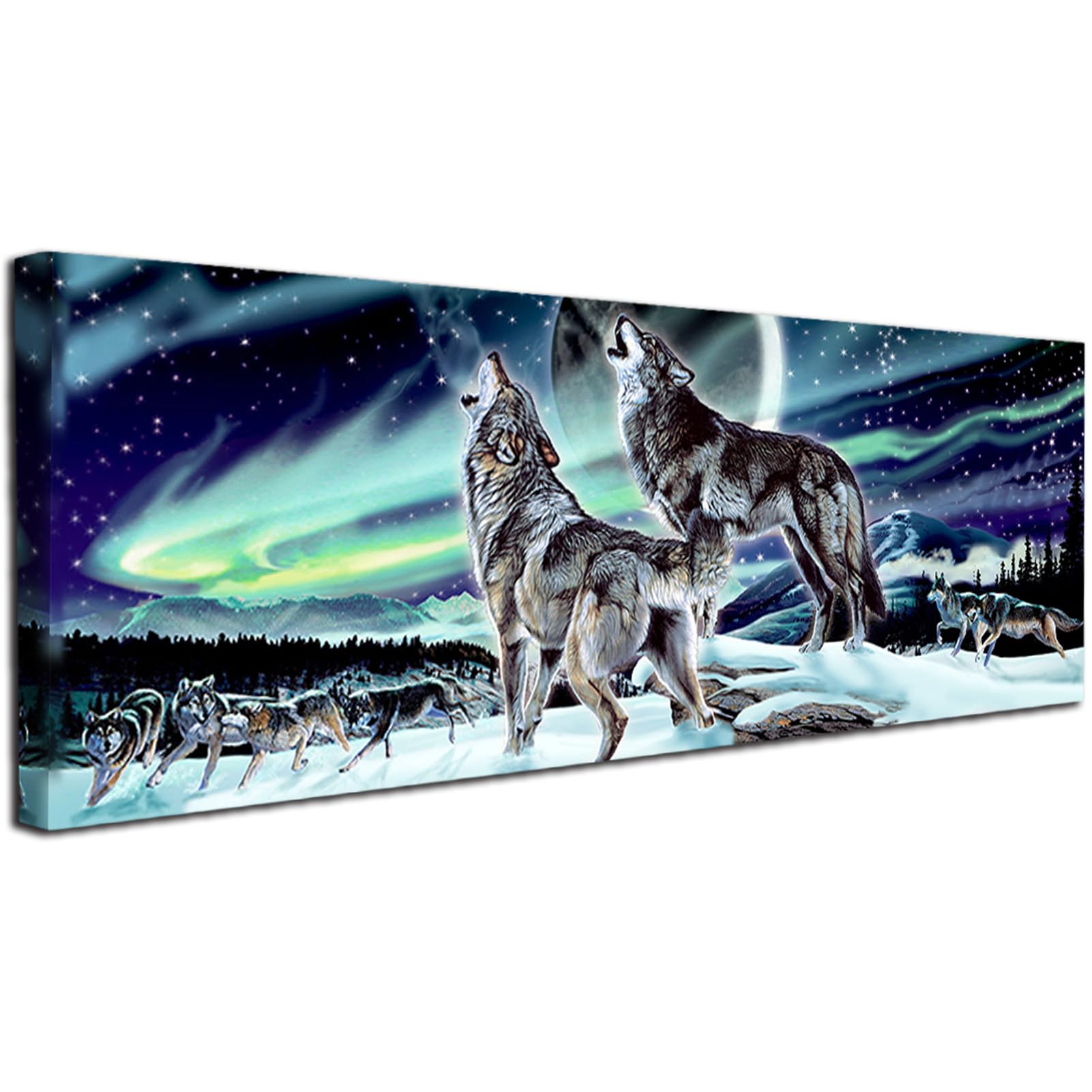 YALKIN DIY Diamond Painting Kits for Adults, 5D Large Diamond Art with Round Drills Full Drill Gem Big Painting Set for Home Wall and Gifts 12x35inch (30x90CM)