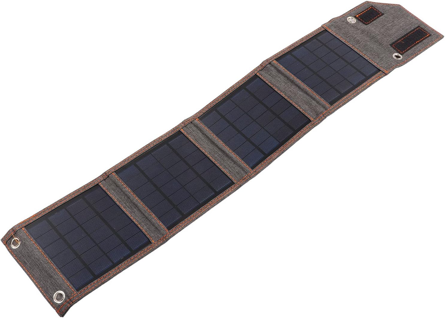 Foldable Solar Panel Charger 8W 5V USB Port, Polycrystalline Silicon Outdoor Portable Battery - High Efficiency, Lightweight Design, Ideal for Camping and Hiking