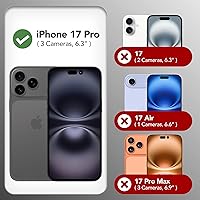Vista 57 de GONEZ Funda de silicona para iPhone 15 Pro Max, compatible con Magsafe, protector de cámara + protector de pantalla, forro de microfibra suave Negro