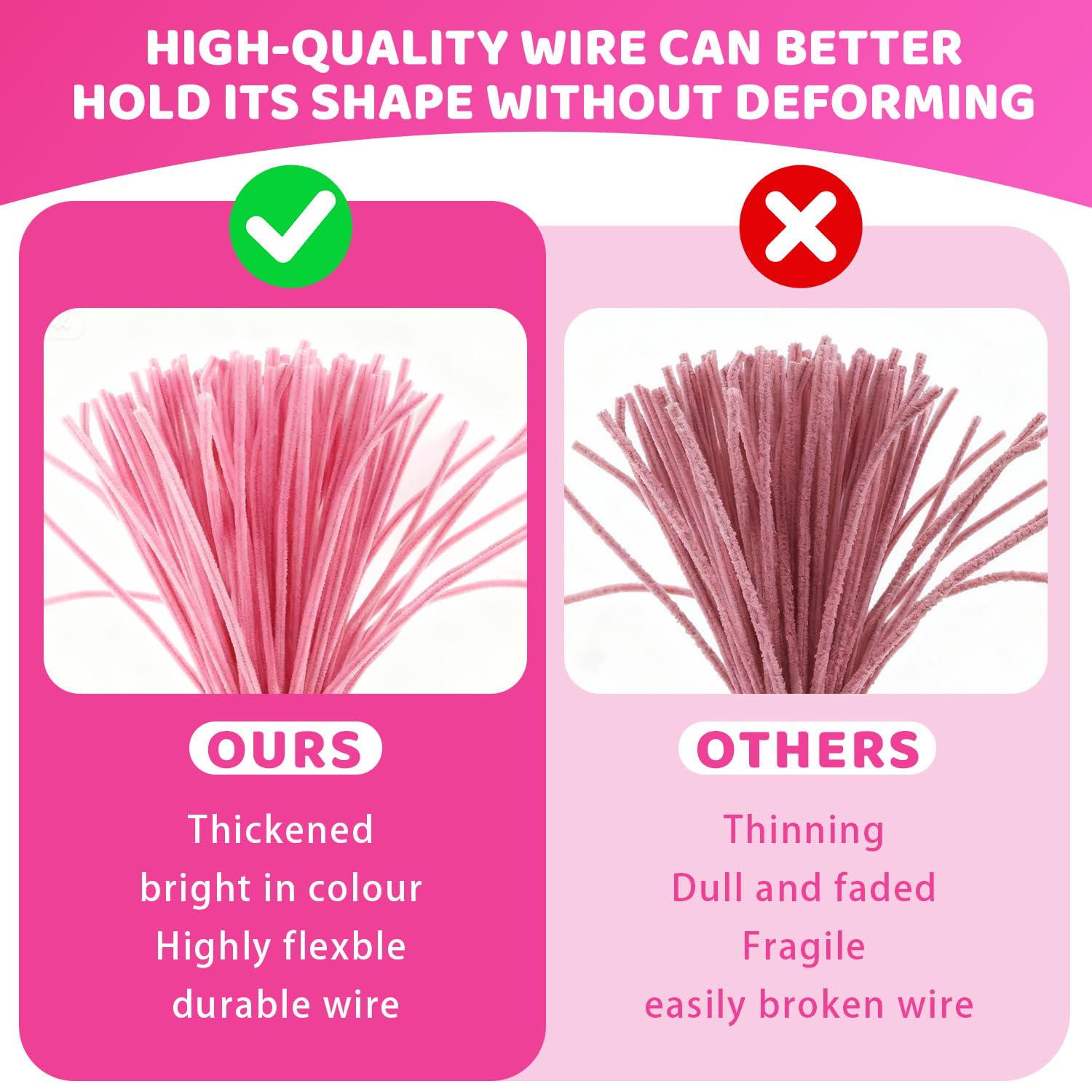 Pipe Cleaners Craft Bulk, 600 pcs Arts Crafts Multi-Color Chenille Stems Art Supplies for Projects Creative Gift DIY Room Decor Christmas Decorations, Ideals for Party Decor Thick Wire Sticks Project