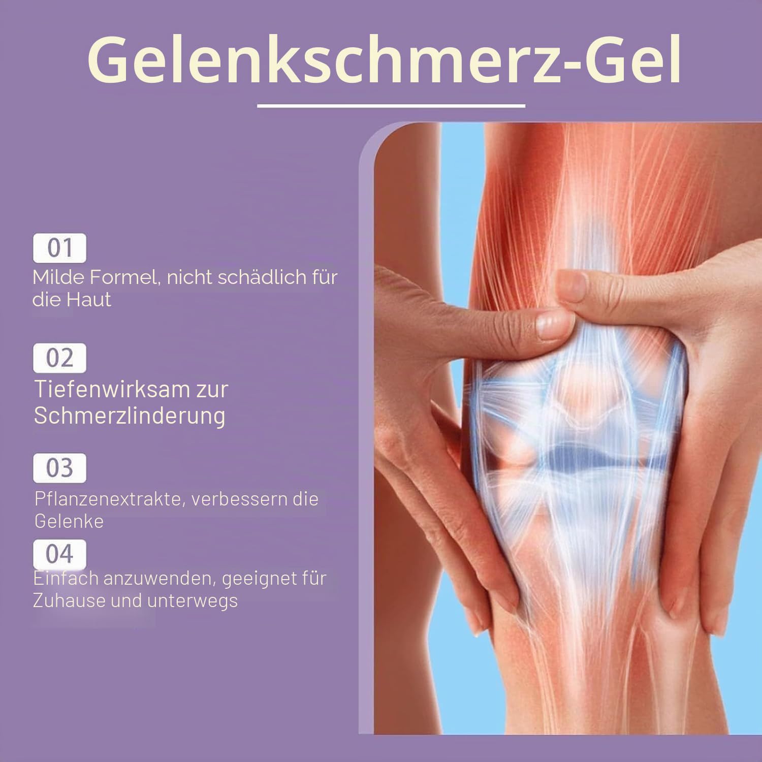 Kinzeno Joint Pain Massage Gel, Kresin Joint Pain Gel, Kinzeno Joint Pain Relief Cream, for Joint Activities Throughout The Body (1pcs)