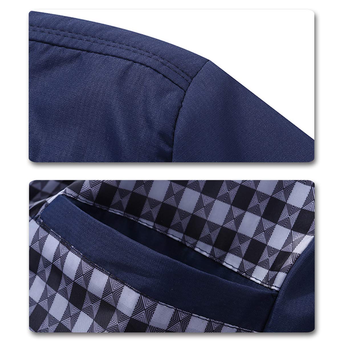 Allthemen Giubbotto da uomo invernale caldo da aviatore leggero giacca tattica militare casual autunno giacca sportiva maniche lunghe zip primavera collo alto taglio vento