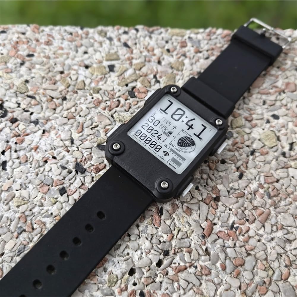 BeisDirect Watchy 2.0 PLUS ESP32 Programowalny Smart Watch Open Source elektroniczny zegarek Smart Wearable Bransoletka z ekranem atramentowym Open Source (metalowa obudowa)