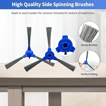 14 Pack Replacement Parts Compatible with Eufy RoboVac G35, G35+, G40, G40+, G30+, G30 Hybrid+ Accessory Robotic Vacuum Cleaner Filters, Side Brushes, Rolling Brushes