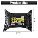 Aqay 2 Pack Instant Shoe Cleaning Wipes, 80 Pieces/Pack, Quick Clean Shoe Shine Cloths, Sole Cloth, Disposable Sneaker Cleaner, Shoe Shine Wipes gallery image