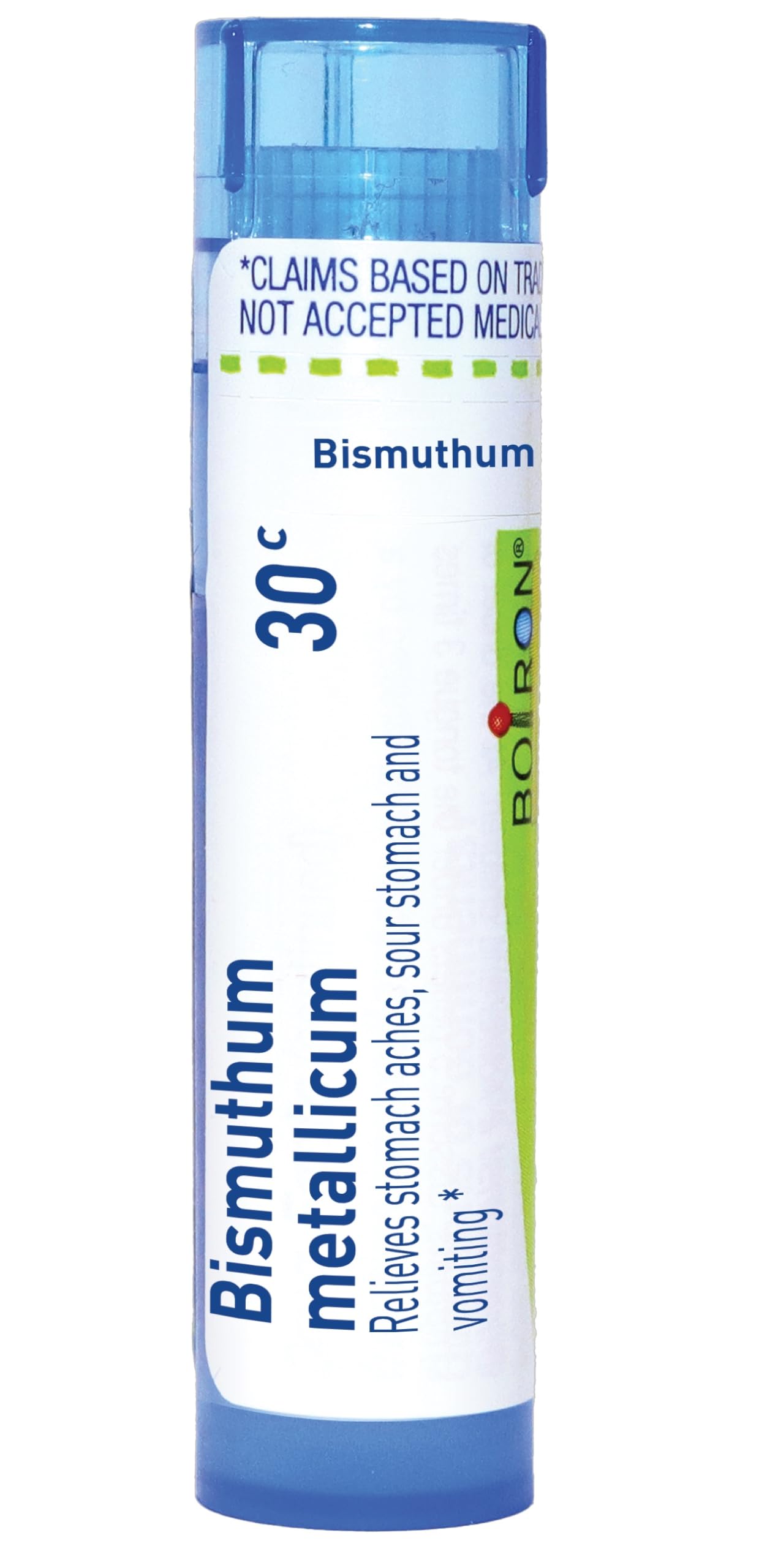 Boiron Bismuthum Metallicum 30C for Stomach Aches, Sour Stomach & Vomiting - 80 Pellets
