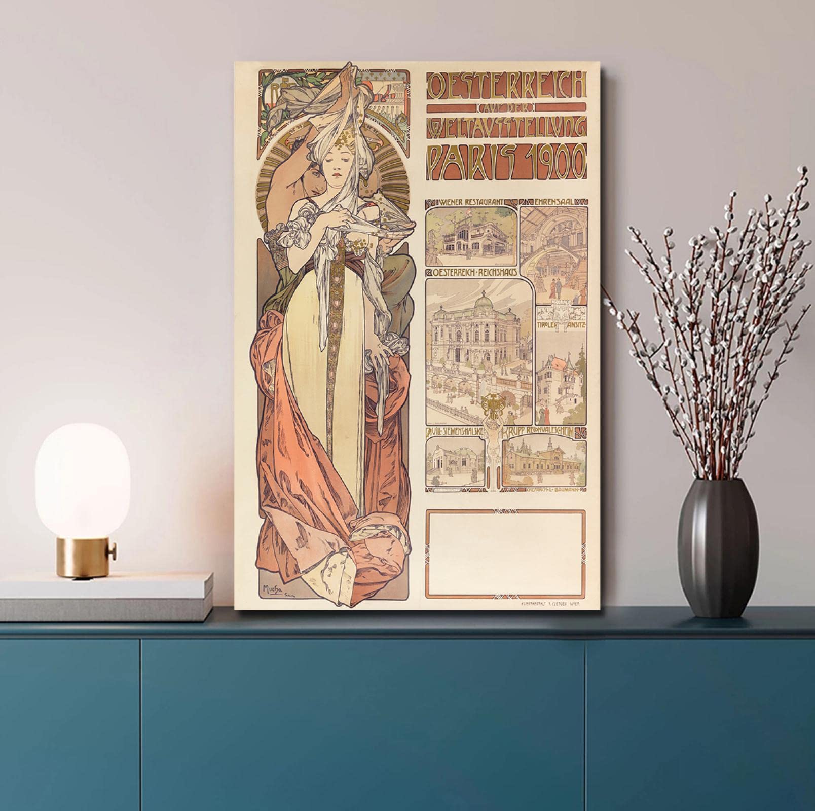 Amazon｜アルフォンスミュシャ有名なヴィンテージクラシック絵画複製