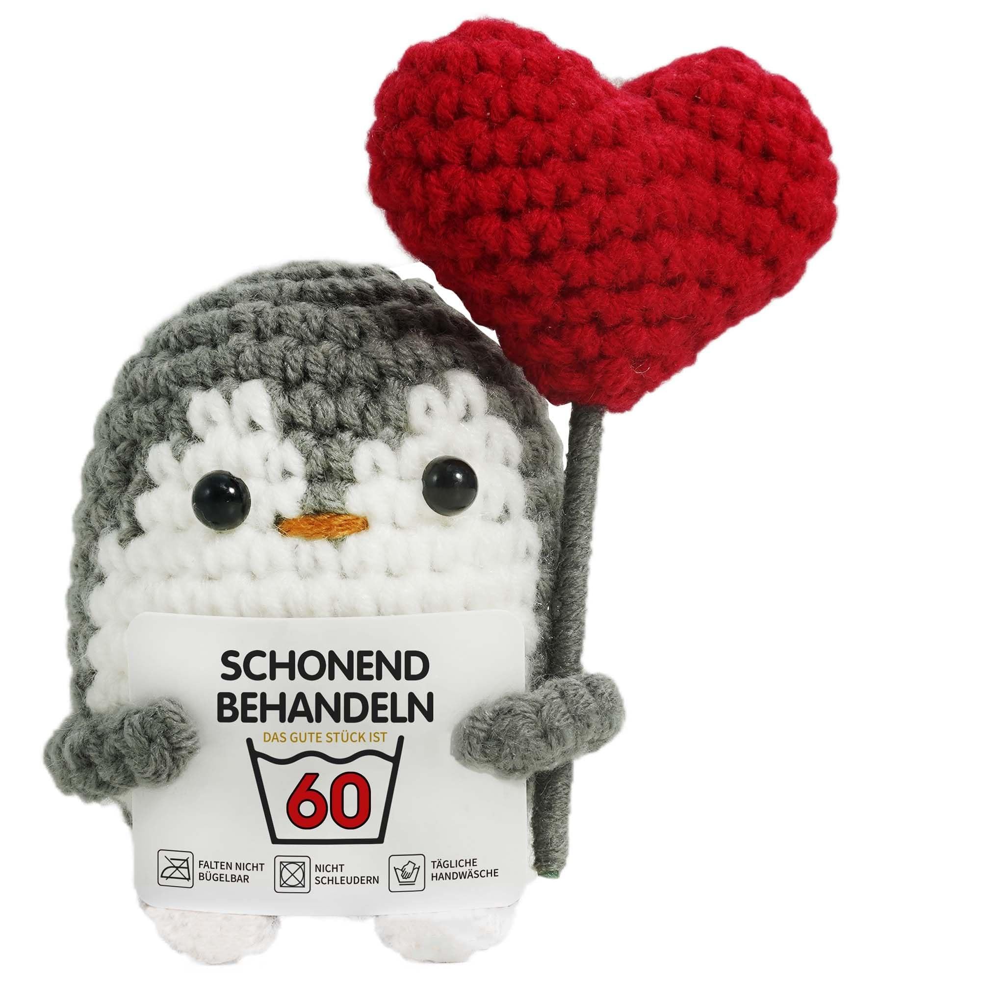 ZIENZENGYA Geschenk zum 30 Geburtstag Mann Frau, Schonend Behandeln Geburtstag Geschenk für Frauen Männer, Happy Birthday Positive Pinguin mit Grußkarte, Geburtstagsgeschenk für ihn sie