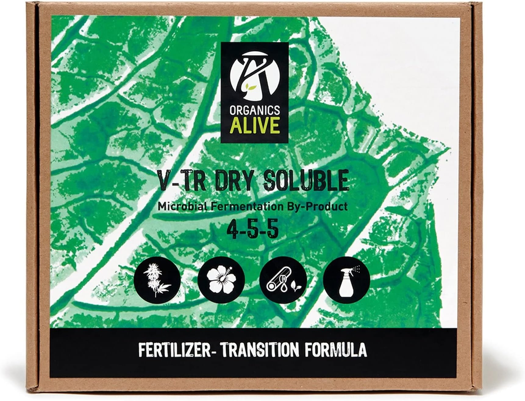 Organic Alive V-TR Dry Soluble Plant Food (4,5,5) 1lb. Nitrogen Fertilizer, Hydroponic Nutrients for Indoor House Plants, Vegetable Garden, Aerogardens, Hydroponics, and Aeroponic Tower