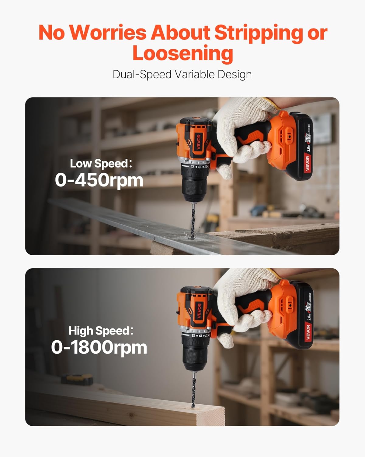 Close-up of VEVOR Drill Chuck