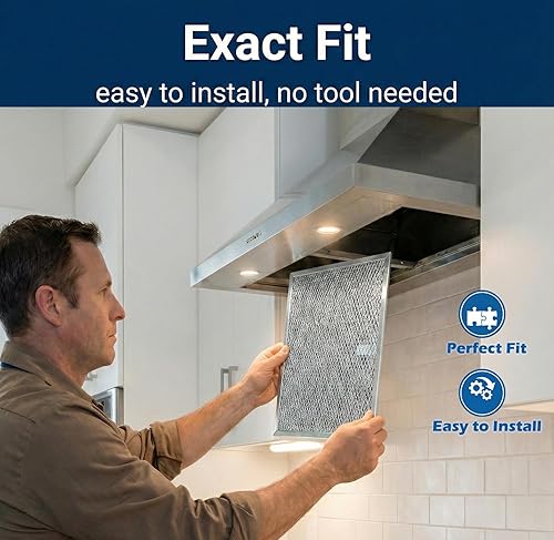 Miniatura 5 de LL62F EMW3011863 - Filtro de carbón de carbón de malla para campana extractora de cocina, compatible con LL6200 MM 6500 320VP K0793000 K0793-000