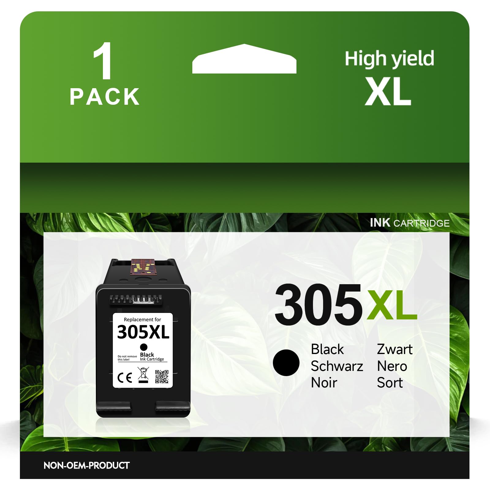 ZENOINK 305 XL Printer Cartridges, 305 XL Black Ink Cartridge Replacement for HP 305 Original Cartridges für Deskjet 2820e 2810e 2800e 4220e 4200 2700 Envy 6000 6032e 6020 6030 6400 6420 6432e