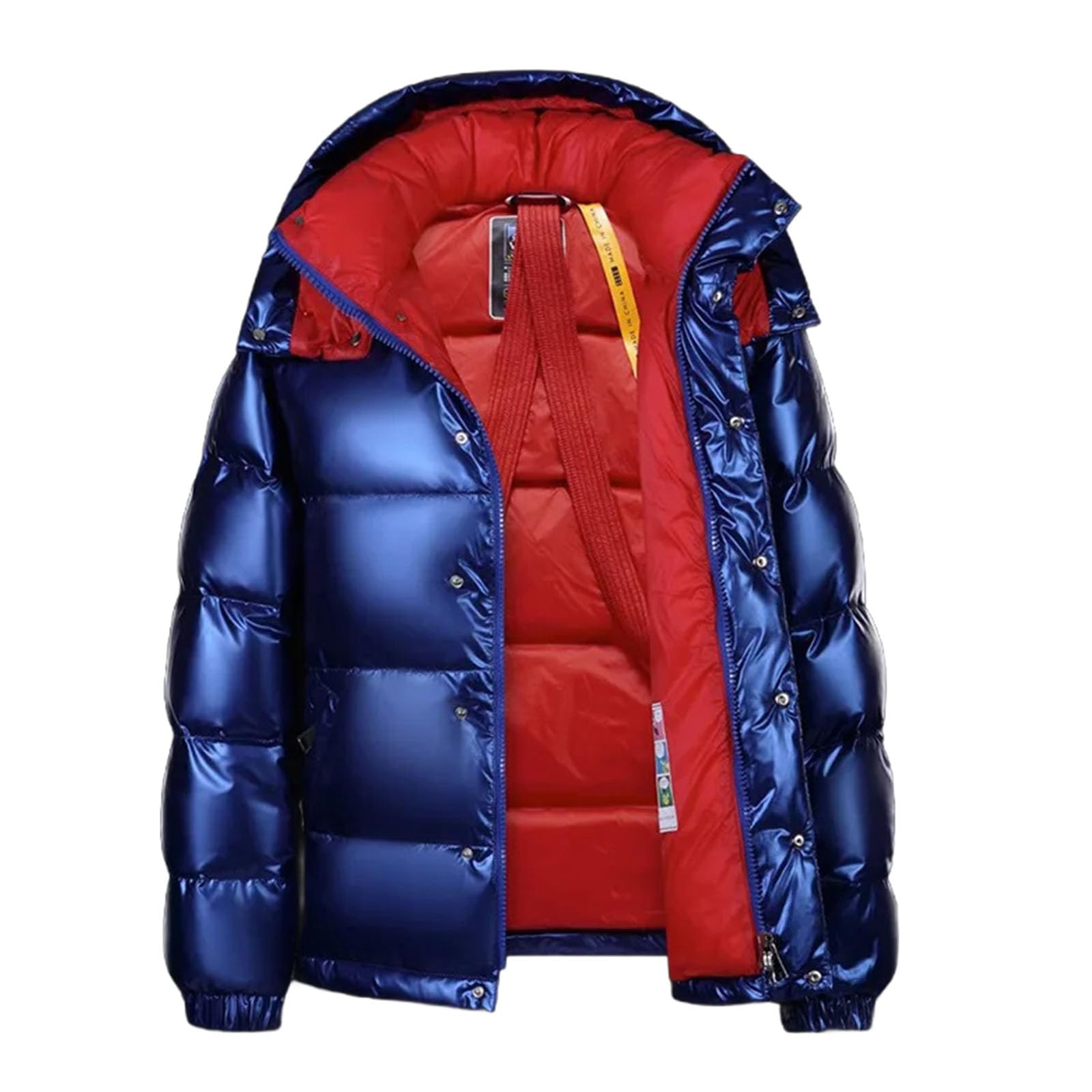 Doudoune en duvet de canard blanc manteau d'hiver brillant premium