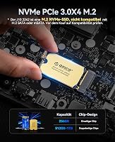 ORICO 512GB M.2 2242 NVMe SSD PCIe 3.0 - 2800MB/s Olvasási Sebesség, Réz Hűtőbordával Laptopokhoz, Mini PC-khez és IoT Eszközökhöz 2