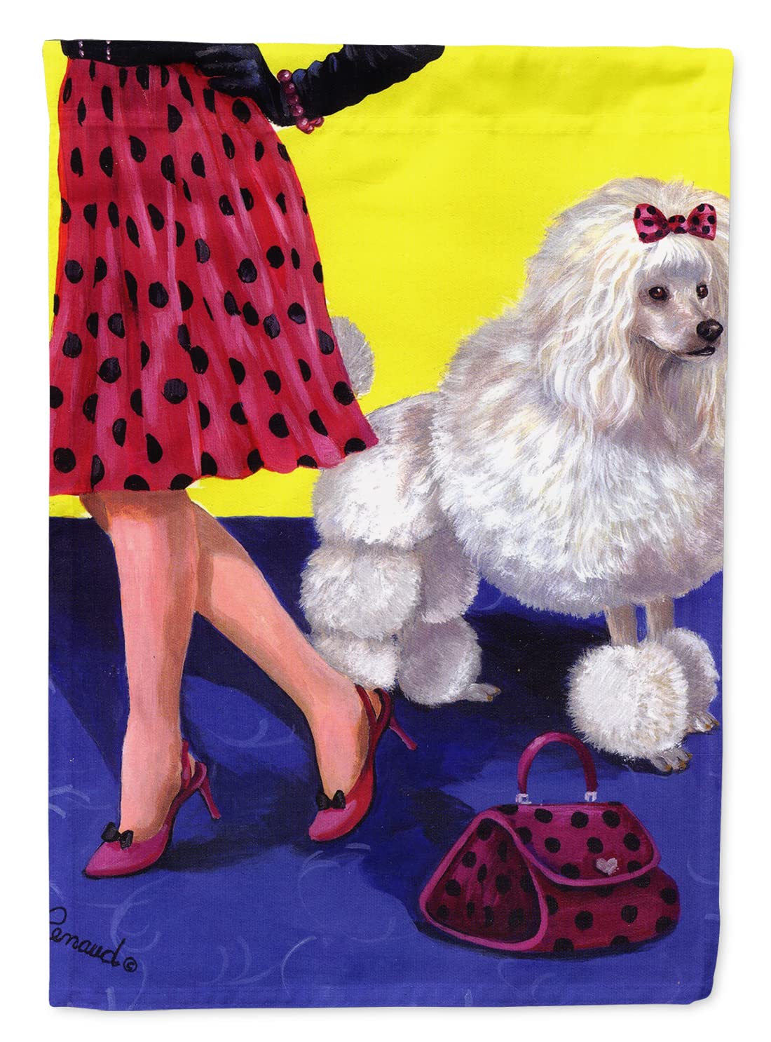 Toile de drapeau Caniche Caroline's Treasures maison multicolore L
