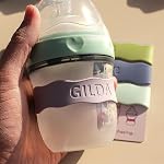 3 Pack Personalized Water Bottle Name Bands, Custom Silicone Baby Bottle Labels for Daycare Reusable, Laser Engraving Bottle Name Tags, Customized Kids Cups Grip Straps Waterproof