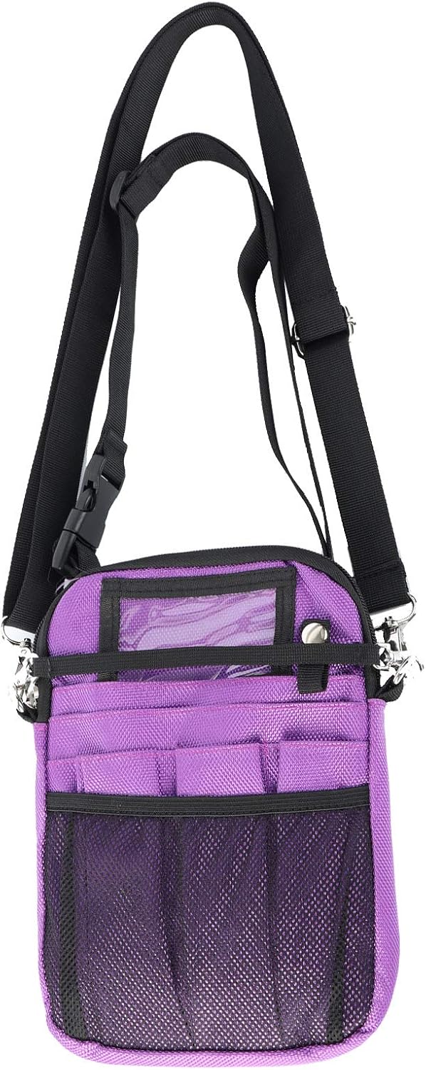 Nurse Organizer Belt 2 Sided -12 Pocket Waist Bag Pouch Case for Medical Scissors Care Kit Tool