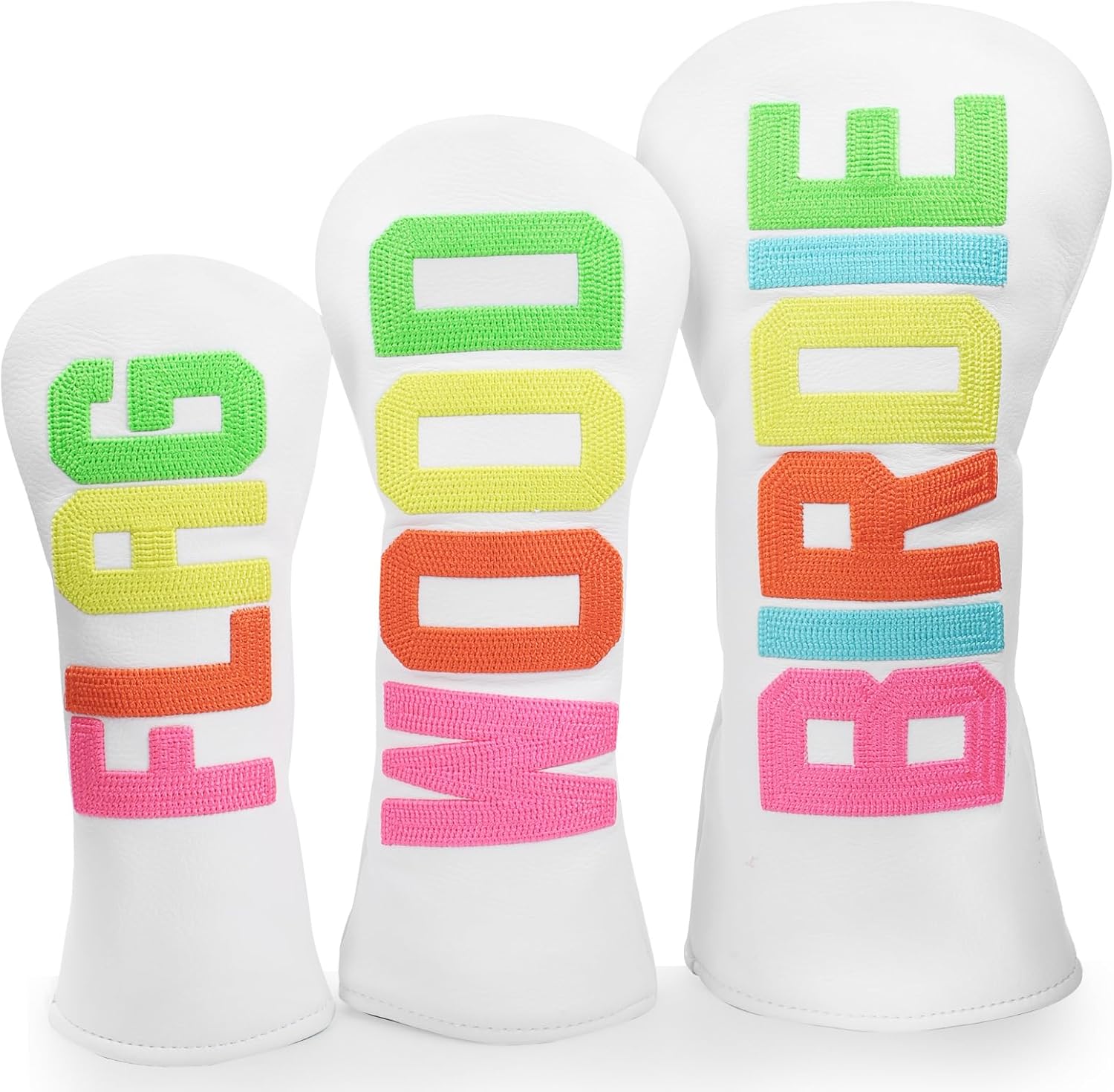 Club Covers, Driver Headcover, Fairway Wood, 3 Wood, Hybrid Headcovers or 3pcs Headcovers Set, Unique Golf Gift & Accessories for Men and Women Golfers