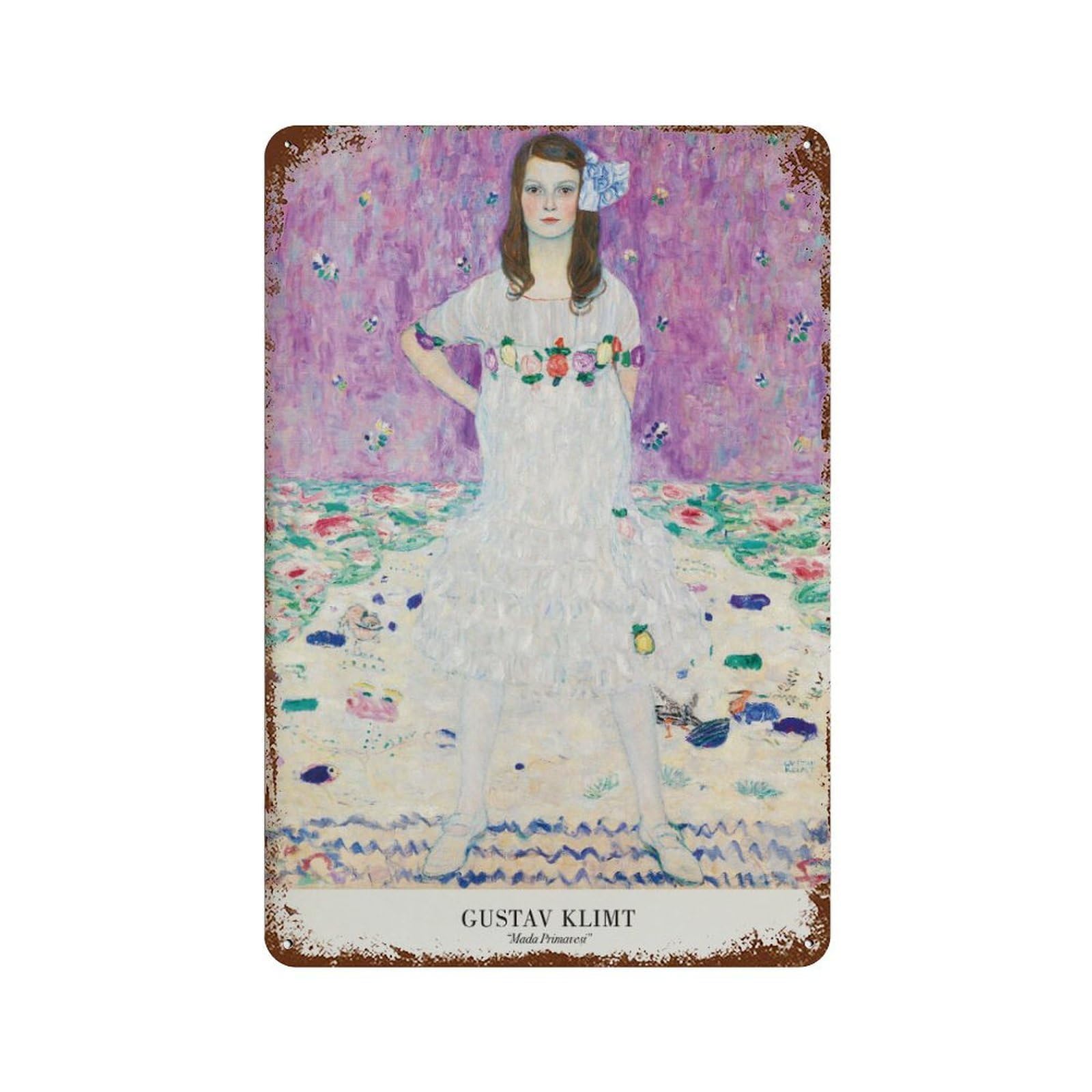 xiaoxiaoshen Gustav Klimt 'mada Primavesi' Nouveau Wall Decor Art Metal Tin Poster Modern Home Decor Art Home Bar Shop Decorations Vintage Sign 30x20cm