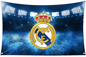Bandera del Real Madrid para Pared - Ma-drid Flag Football Flag 3X5 Feet