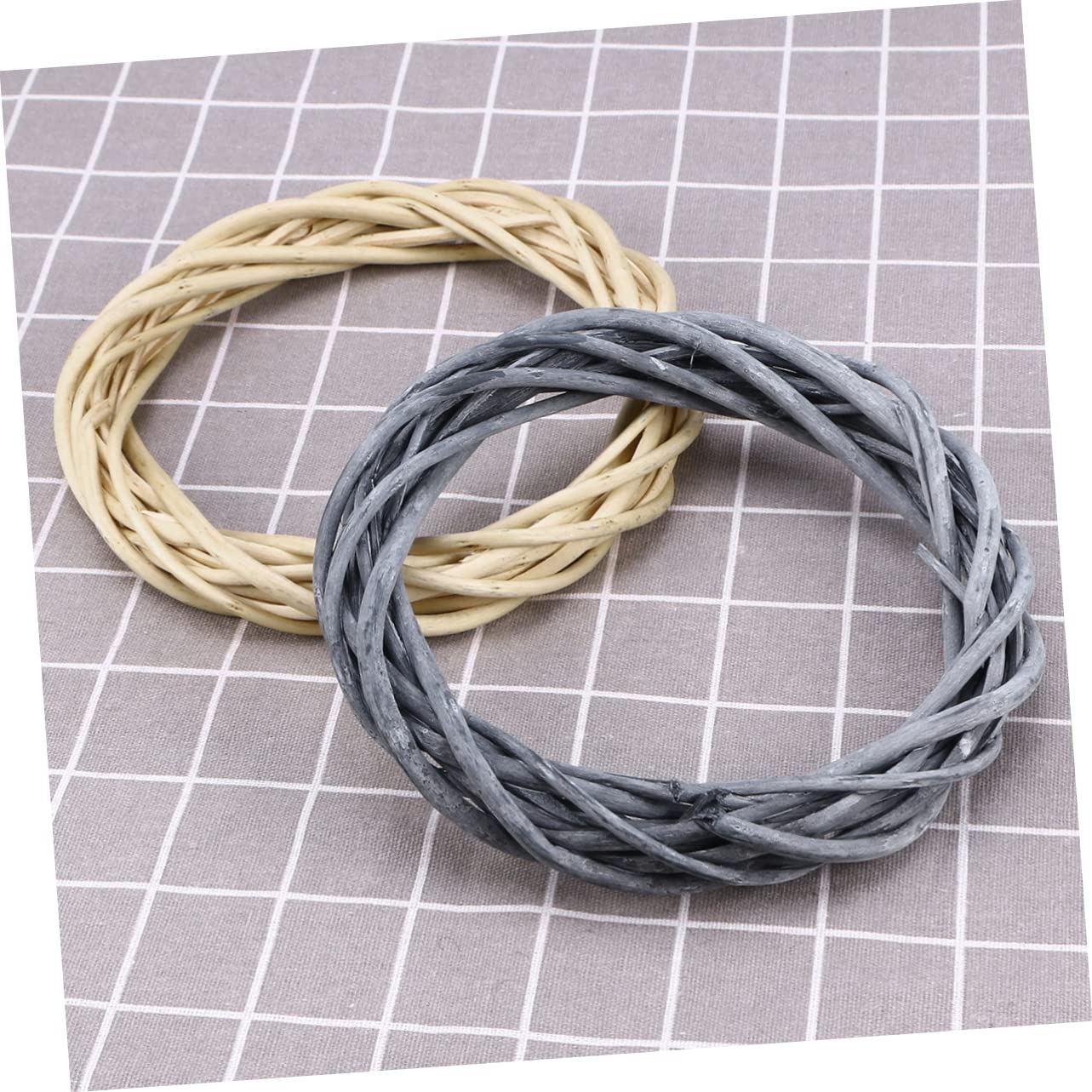 Lot De 6 Couronnes De Vigne Naturelle - Diamètre 25 Cm - Pour Bricolage, Décoration Noël, Porte, Cheminée - Base Rustique - 6