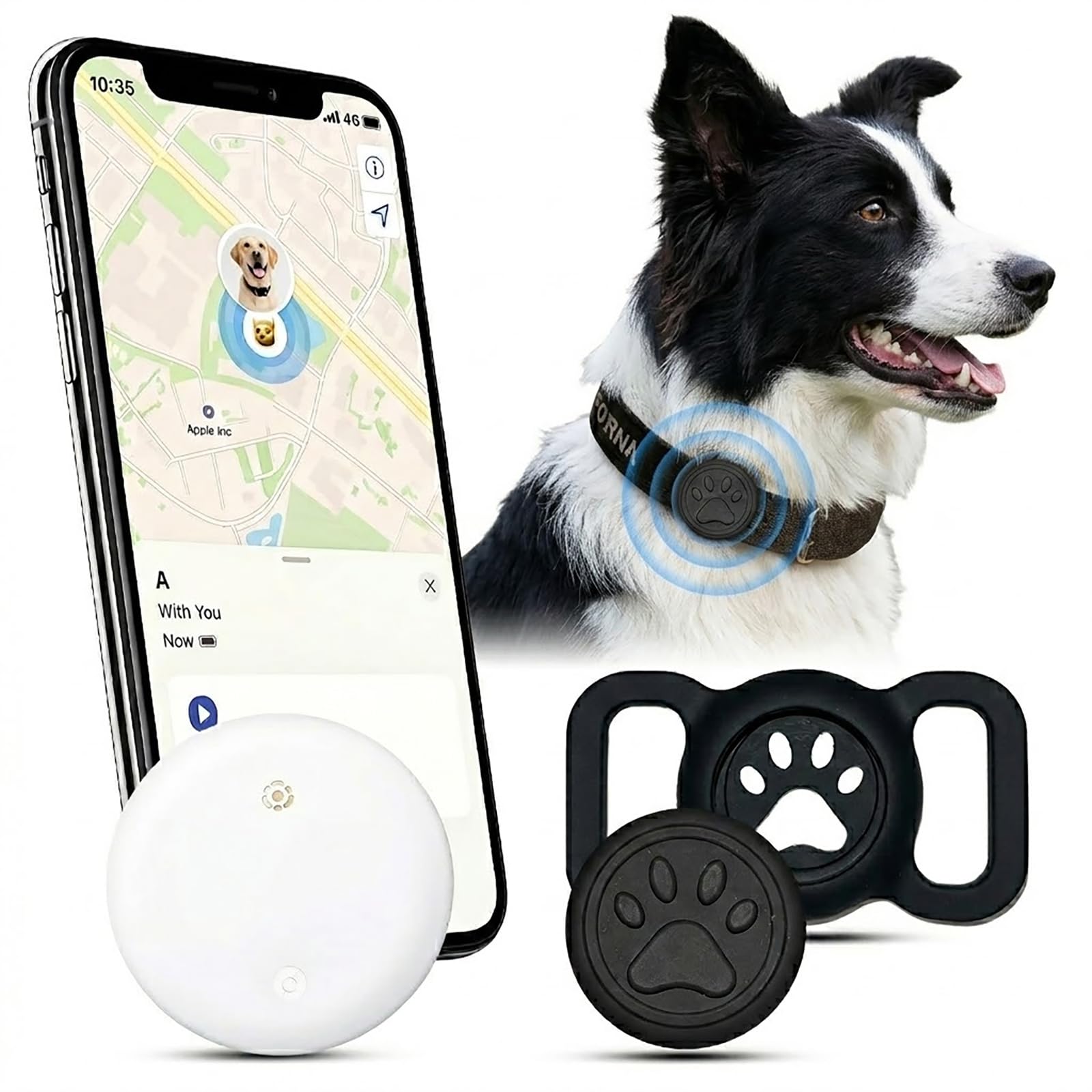Cat Tracker, GPS Tracker for Cats and Dogs(Only ISO), No Monthly Fees