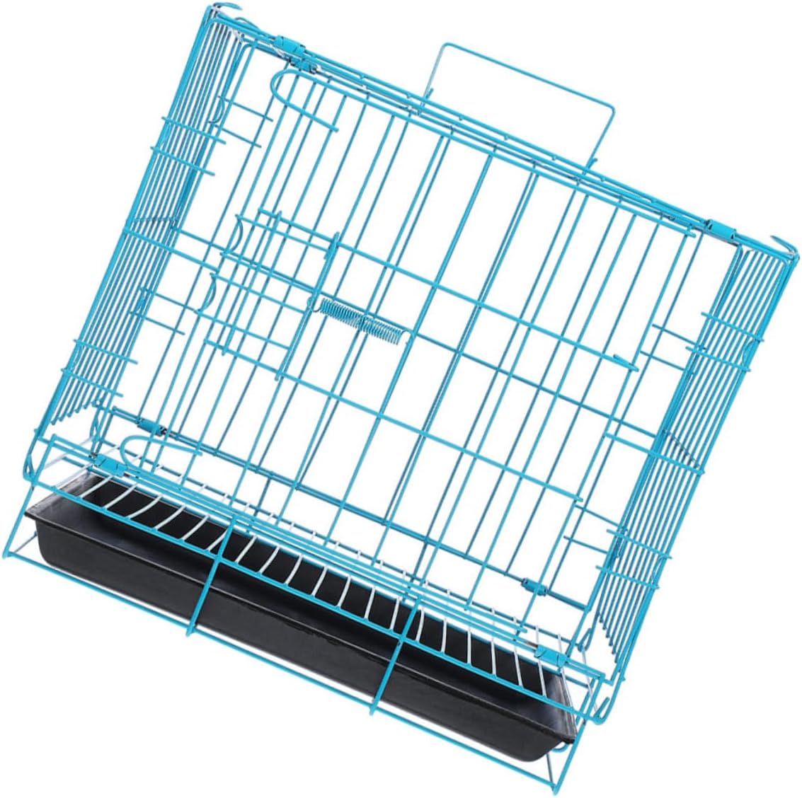 BESPORTBLE Portable Metal Cat Carrier Cage Collapsible Travel Pet Cage for Cats and Dogs Breathable Design with Ample Space for Easy Travel Storage