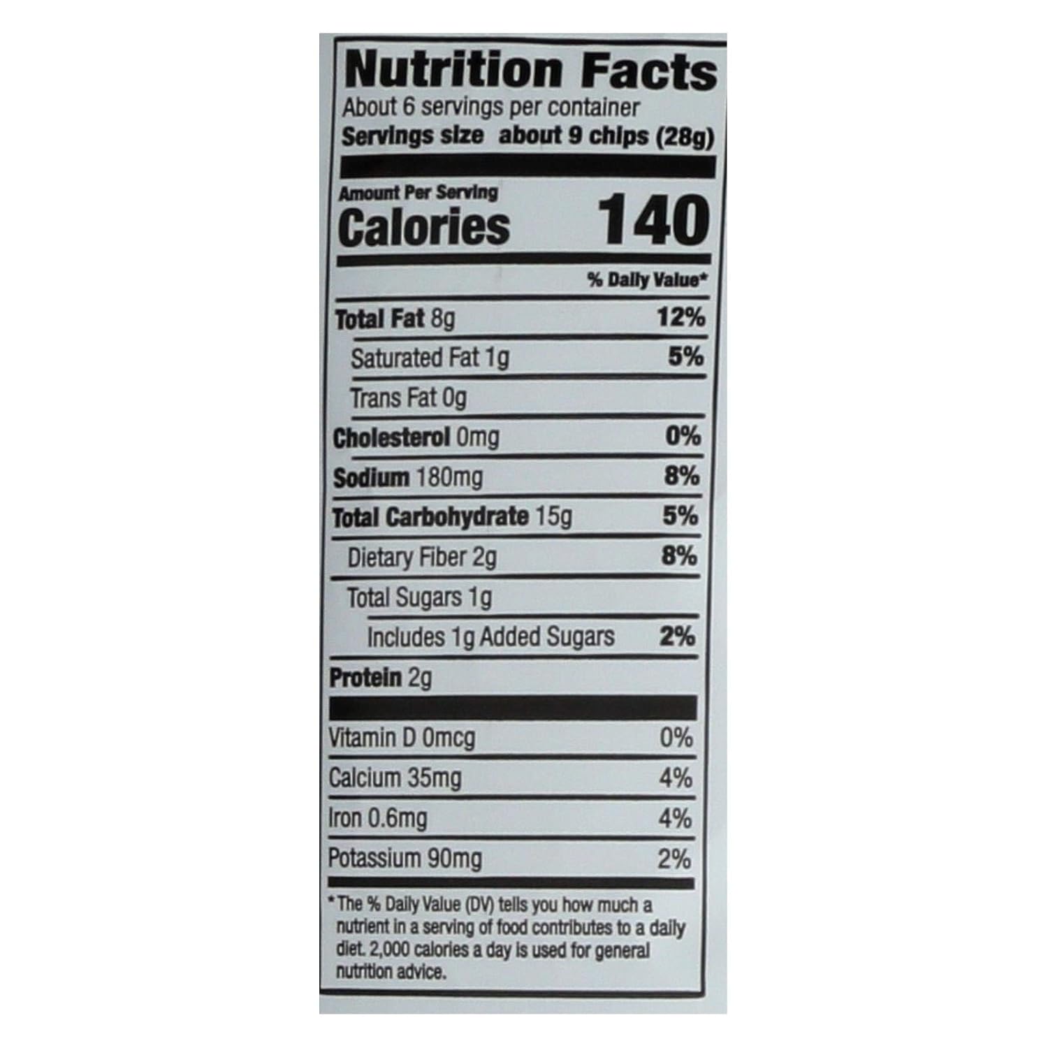 Way Better Avocado Ranch Tortilla Chips, 5.5 Ounce -- 12 per case.