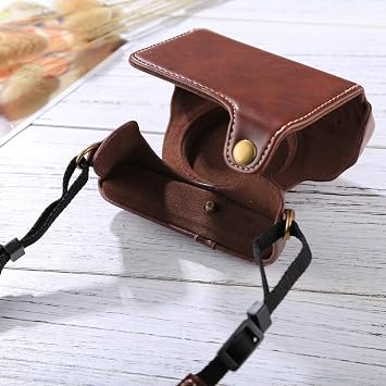 Camera Accessories Retro Style Leather Camera Case Bag with Strap for Sony RX100 M3 / M4 / M5 Camera Accessories Color: Coffee