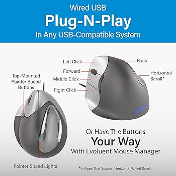 (未使用･未開封品)　Evoluent バーティカルマウス4 左利き用 VM4L tu1jdyt Amazon.co.jp: Evoluent バーティカルマウス4 左利き用 VM4L