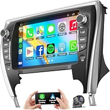 4G+64G Car Radio Stereo with Key for Toyota Camry 2015-2017 with Wireless Carpaly & Android Auto,10.2 Inch QLED Touch Screen,Support GPS Navigation/Bluetooth/Backup Camera/WiFi/SWC/FM/Voice Control