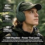 Srhythm NiceComfort 35(2nd Gen)Noise Cancelling Headphones 4-Speakers 40kHz | HD Sound,140 Hours' Ultra-long Playtime for Travel, Bluetooth 6.0, 5 Microphones ENC,Transparency,Spatial Audio,Low Latency