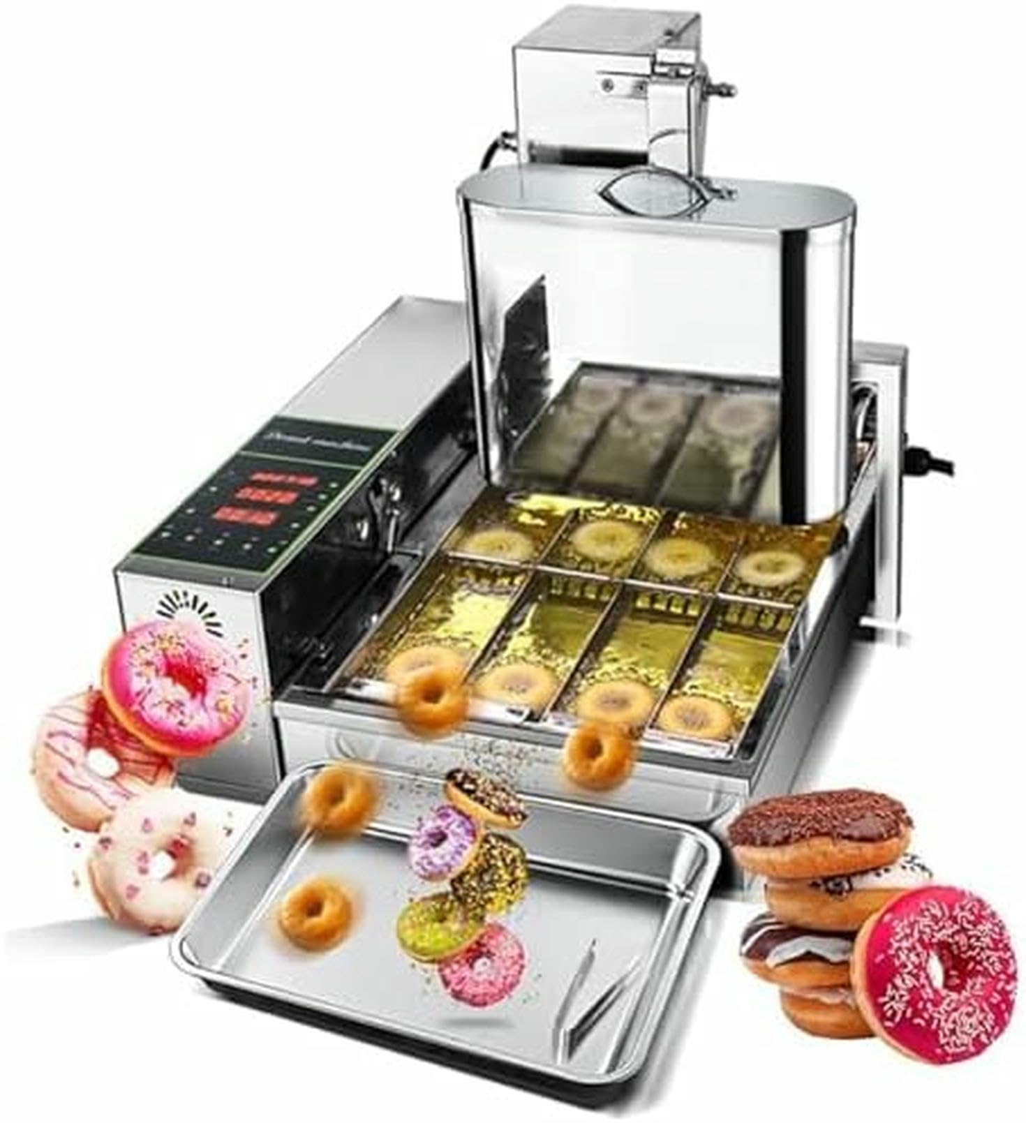 Machine Automatique De Fabrication De Beignets pour Un Petit-Déjeuner, des Collations Et des Desserts Faciles avec Revêtement Antiadhésif