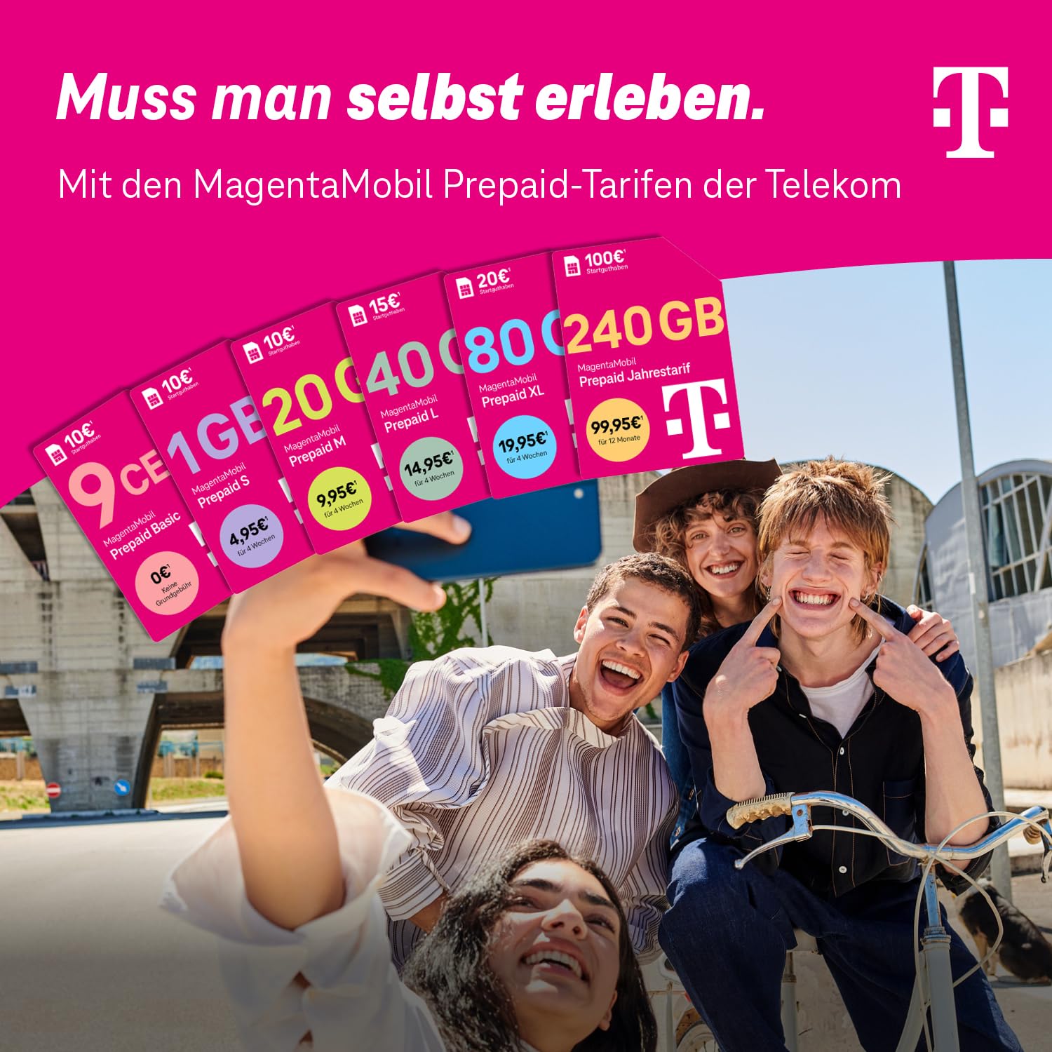 Telekom MagentaMobil Prepago Anual Tarifa Anual 156 GB (13GB/mes) | 5G/LTE Max & Allnet Flat en todas las redes dt. | continuar utilizando el volumen de datos no utilizados | EU Roaming & Hotspot Flat