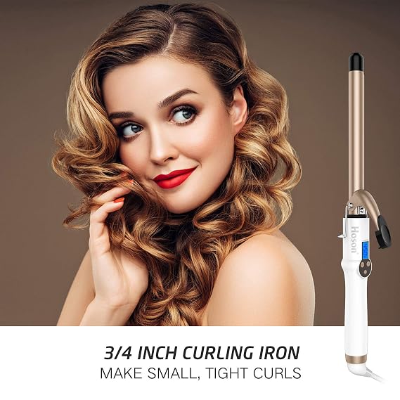 Hoson 3/4 Inch Curling Iron & 2 Inch Curling Iron