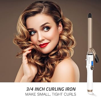 Hoson 3/4 Inch Curling Iron & 2 Inch Curling Iron