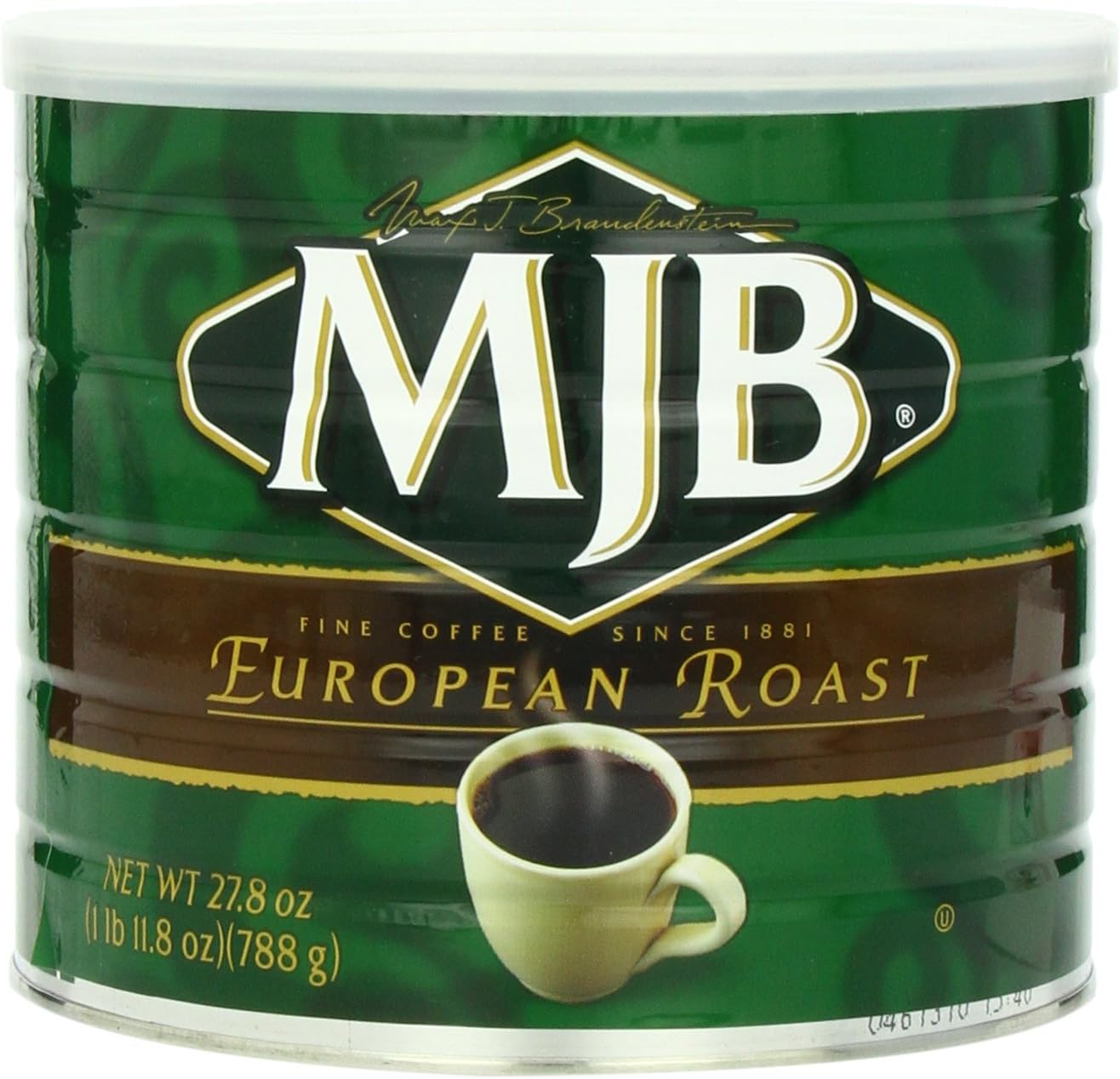 MJB Coffee, European Roast Ground, 27.8 Ounce