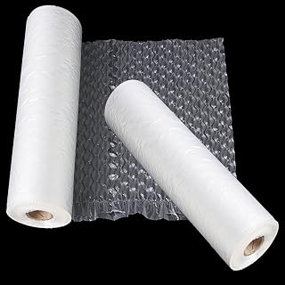 [2 ROLLS] Cycence Air Cushion Film - 16" x 12" x 984 Ft/Roll - Air Cushion Film Bubble Packing for Shipping - 3/4" Small Bubble Air Cushioning Wraps