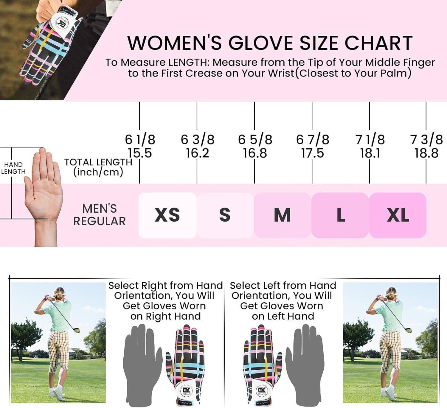 Ladies Golf Gloves Women Right Handed Golfer Left Hand Value 2 Pack with Ball Marker Leather All Weather Grip Breathable Soft Gift Set