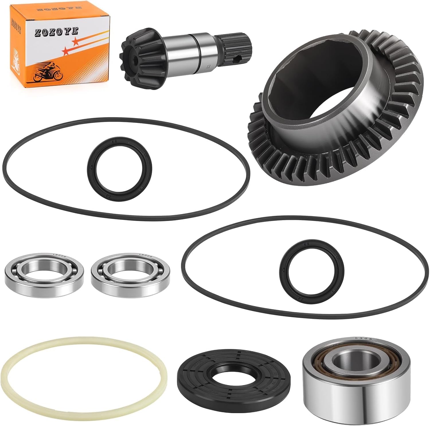 Front Differential Ring & Pinion Gear Set w/Bearing Oil Seal For Polaris Sportsman RZR Ranger 570 800 900 1000 2011-2025 3235441