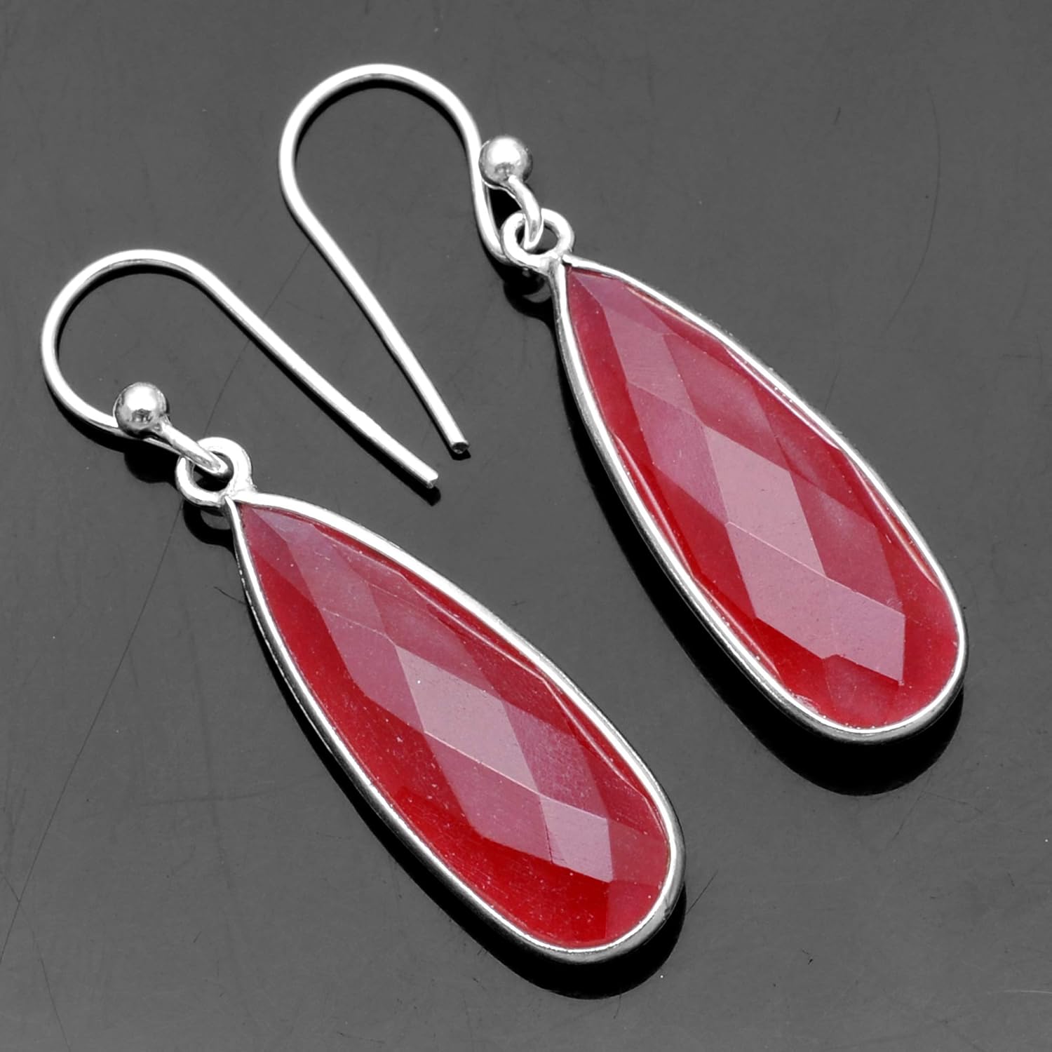 Silver Palace 925 Sterling Silver Natural Gemstone Earrings for Women