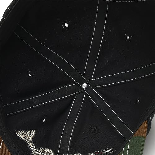 Miniatura 5 de Fish Born Trucker Sombreros de pesca para exteriores ajustables perfectos para acampar y uso diario para la calle hip pop béisbol gorra de golf