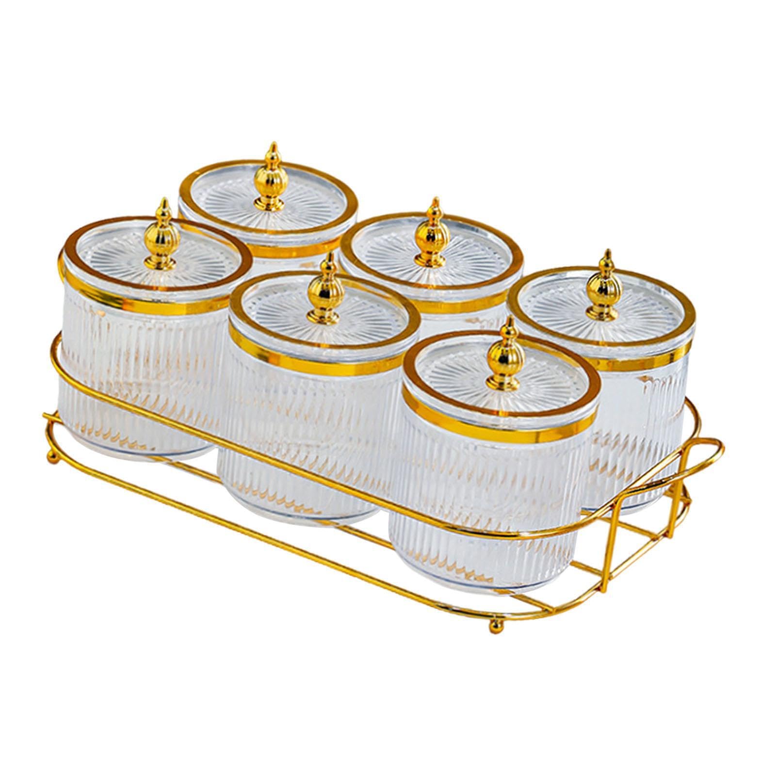 AMSLSIU Multipurpose Party Divided Serving Dishes Tray With Sturdy For Any Kitchen Or Dining Table Can Be Placed Separately To Avoid Mixing Fruit Dessert, Clear, 35.5x18.5x12cm