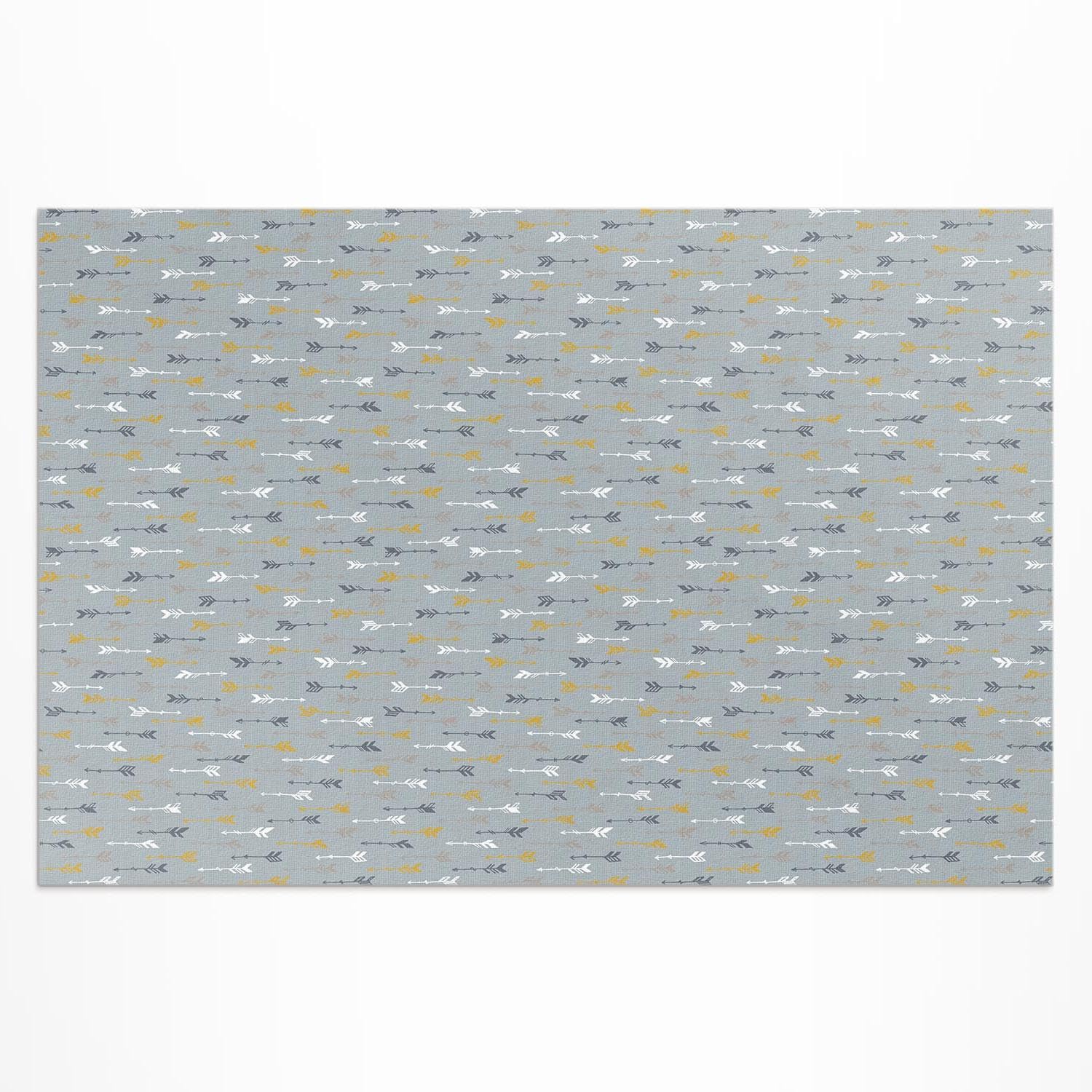 Tapis d'extérieur 80x120 cm en PVC rectangulaire imperméable à motif indien