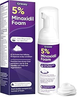 5% Minoxidil Foam for Women Hair Growth Foam Suitable for Hair Thinning Receding Hairline and Hair Loss to Hair Regrowth Get Thicker Fuller Hair 1 Bottles 2.11 Ounces Each