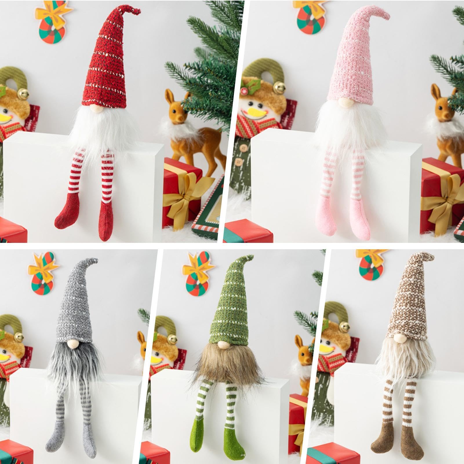 Poupées de nain de collection en peluche sur une table festive de Thanksgiving
