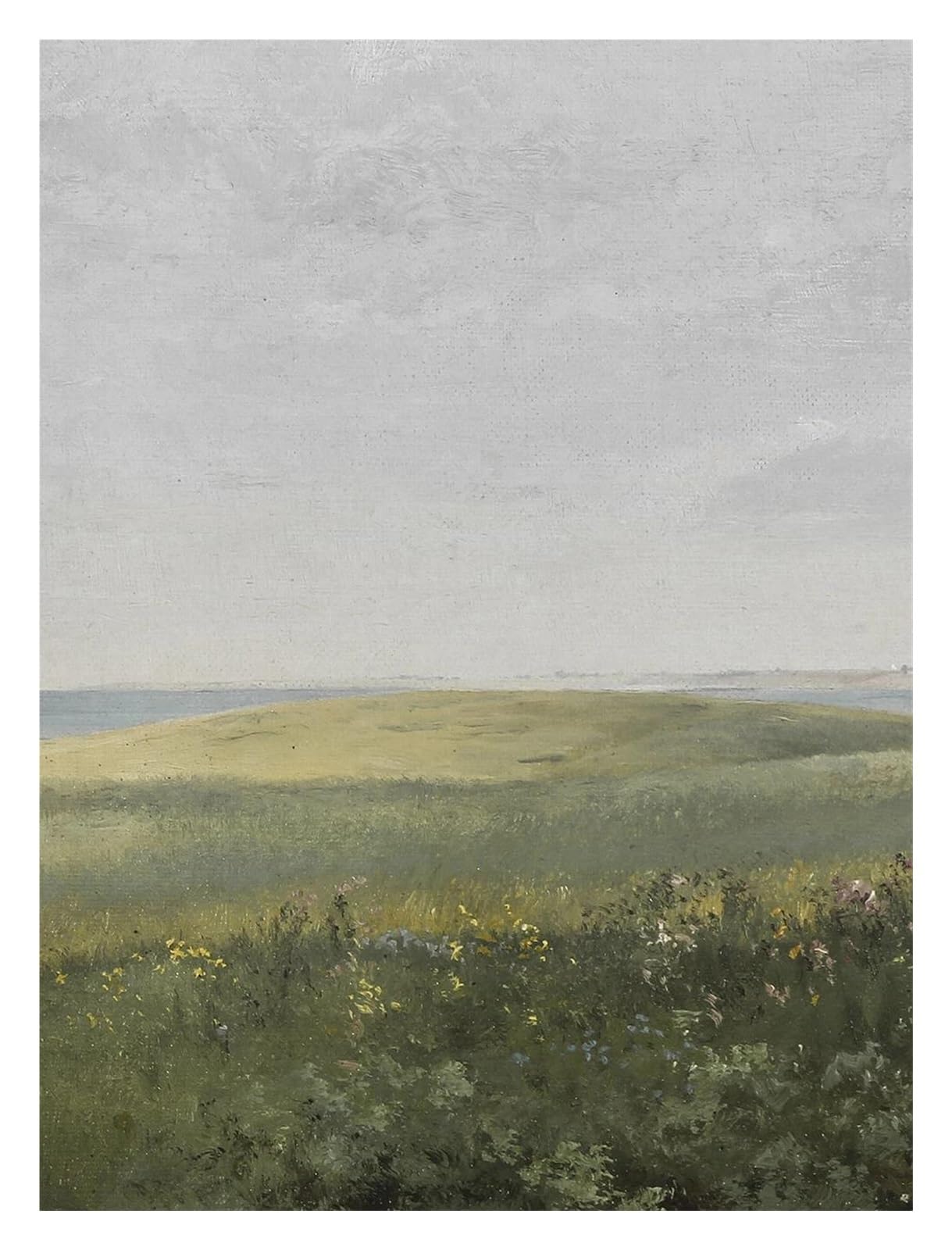 Xenite G Wall Art Canvas Prints Wildflower Field Poster Prints Landscape Sketch Neutral Forest Canvas Paintin For Livin Room Home Farmhouse Decoration(,50X70cm)