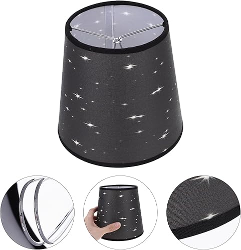 Miniatura 7 de Holibanna Pantalla de tela de barril de repuesto para lámpara de noche, lámpara de noche, pantalla de tela de repuesto para decoración de luz de