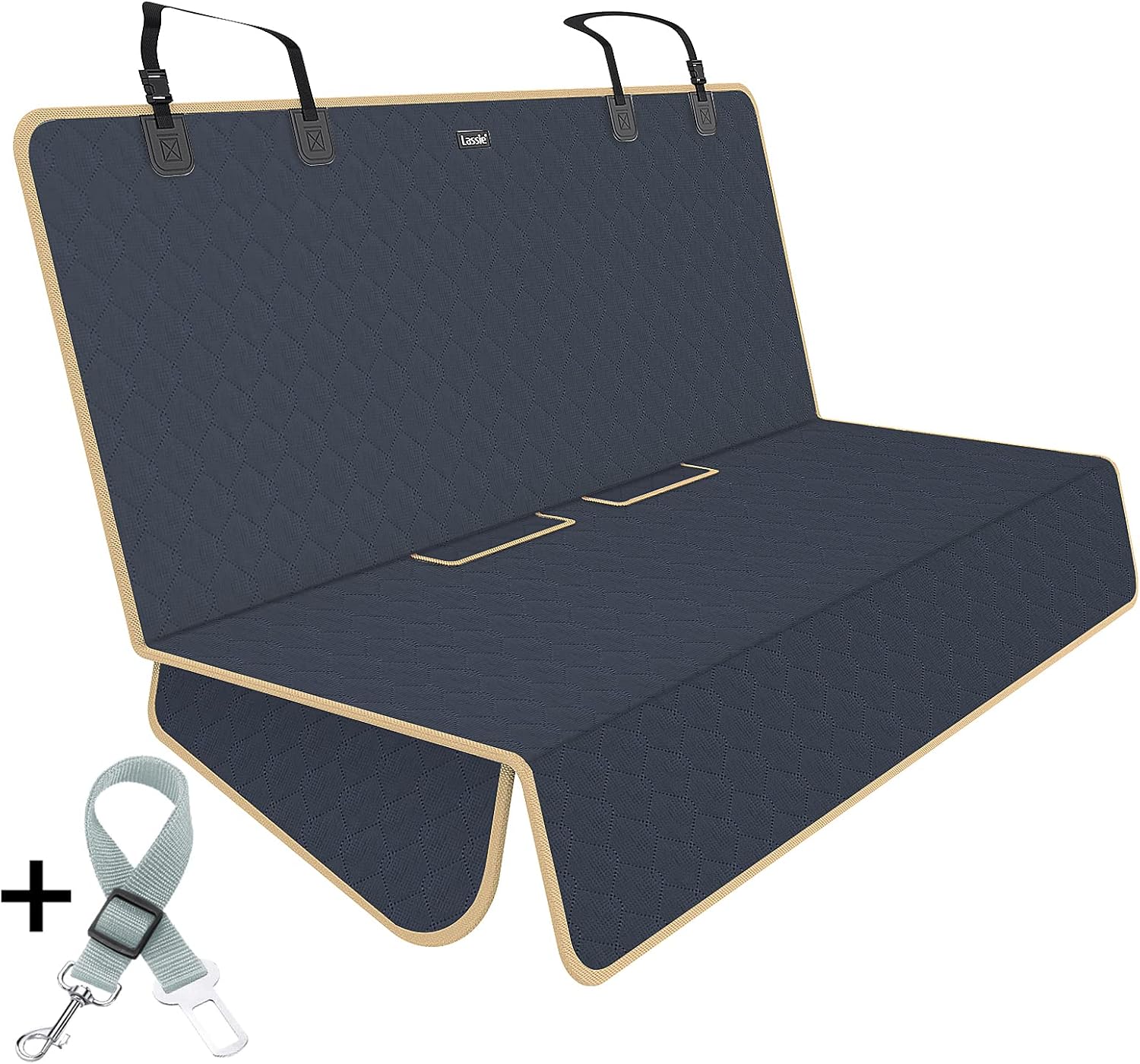 Lassie Waterproof Dog Car Seat Cover for Back Seat, HeavyDuty and Nonslip Car Seat Covers for